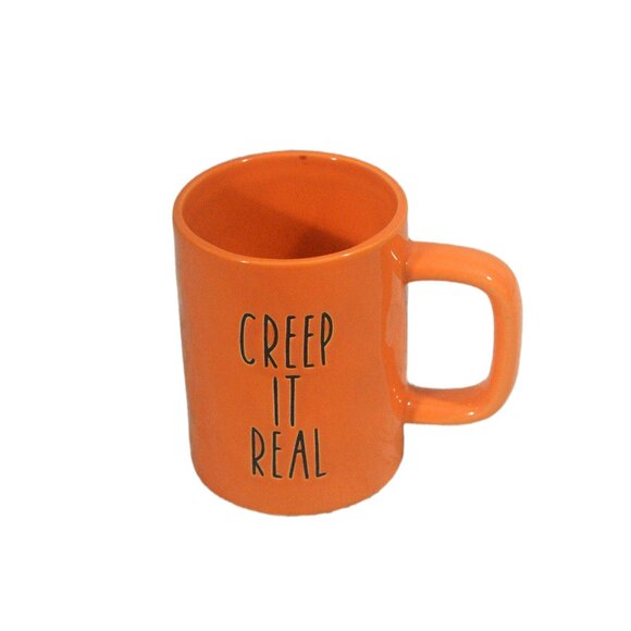 B Harbor Collection Double Sided CREEP IT REAL Mug Orange - Picture 1 of 4